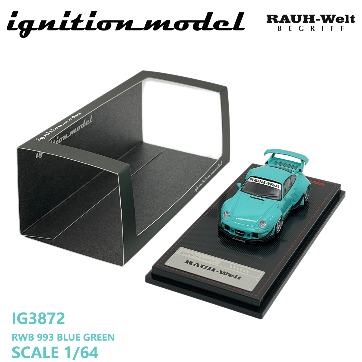 Die Cast Car 1 64 - Model samochodu Porsche 911 RWB 993