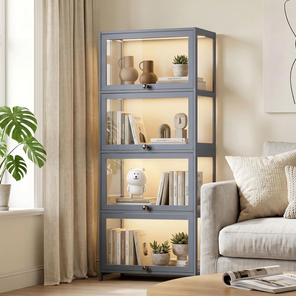 Display Case Acrylic - 4-poziomowa akrylowa gablota na kolekcje, przezroczysta