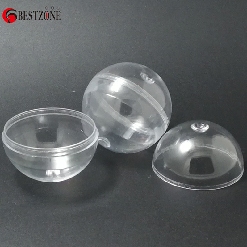 Capsule Toy Gashapon - 100 sztuk/partia, średnica 40 mm, przezroczyste,