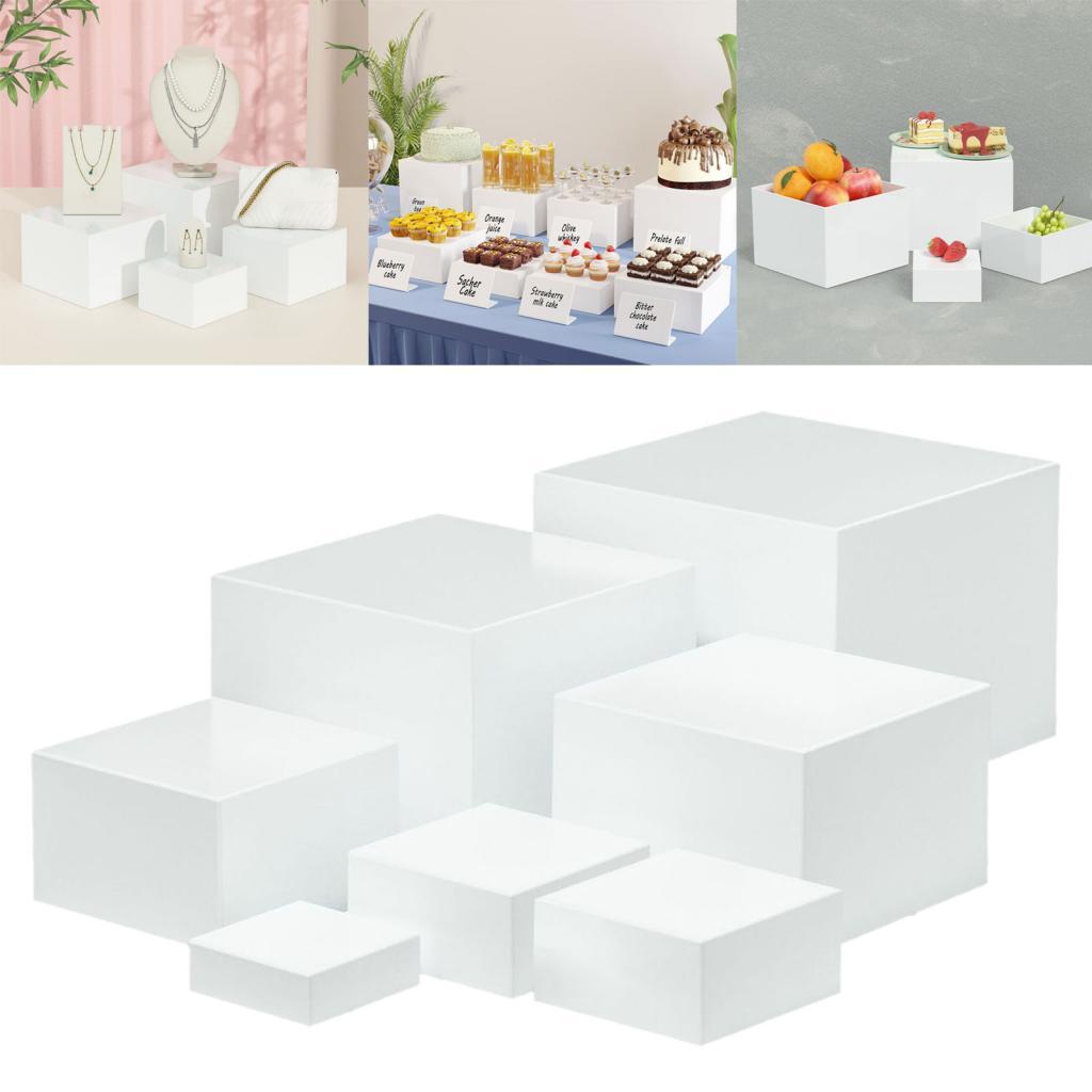 Display Risers Set - 7 sztuk akrylowych kostek ekspozycyjnych Stojak