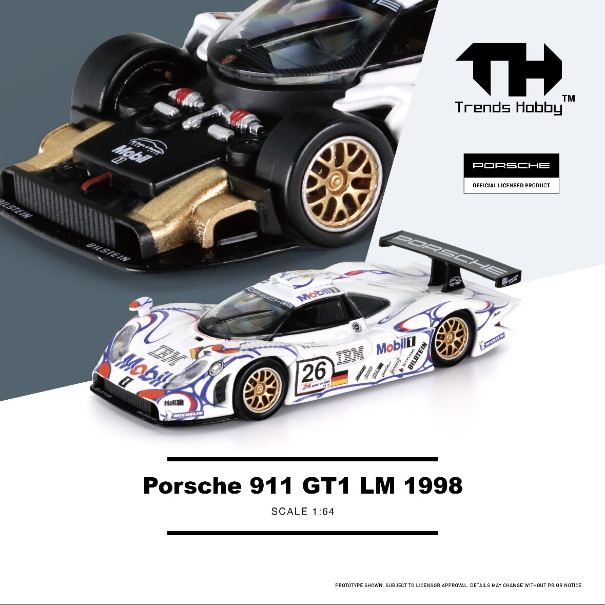 TH 1/64 Porsche 911 GT3 R LeMa – Die Cast Car 1 64 recenzja i cena